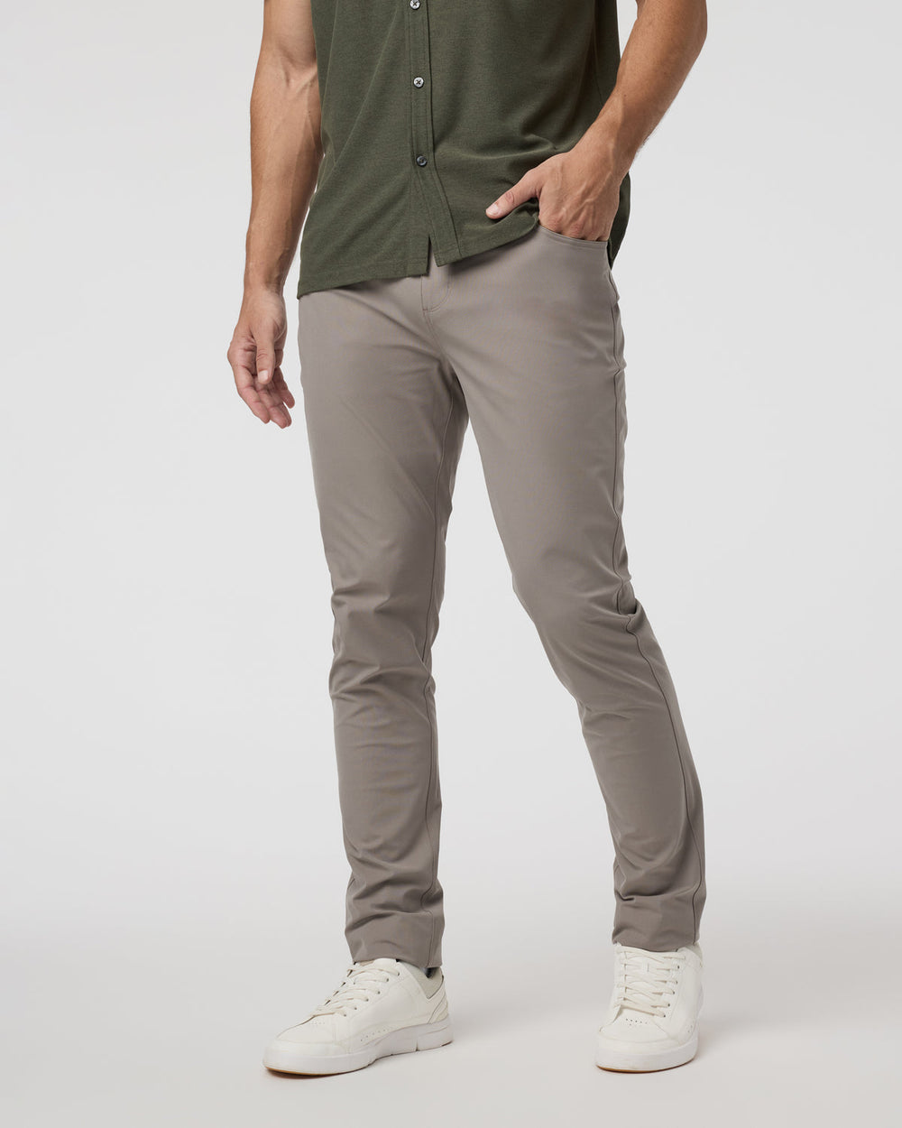 Meta Pant Athletic Slim 32" Mocha 5-Pocket Pants | Vuori sale