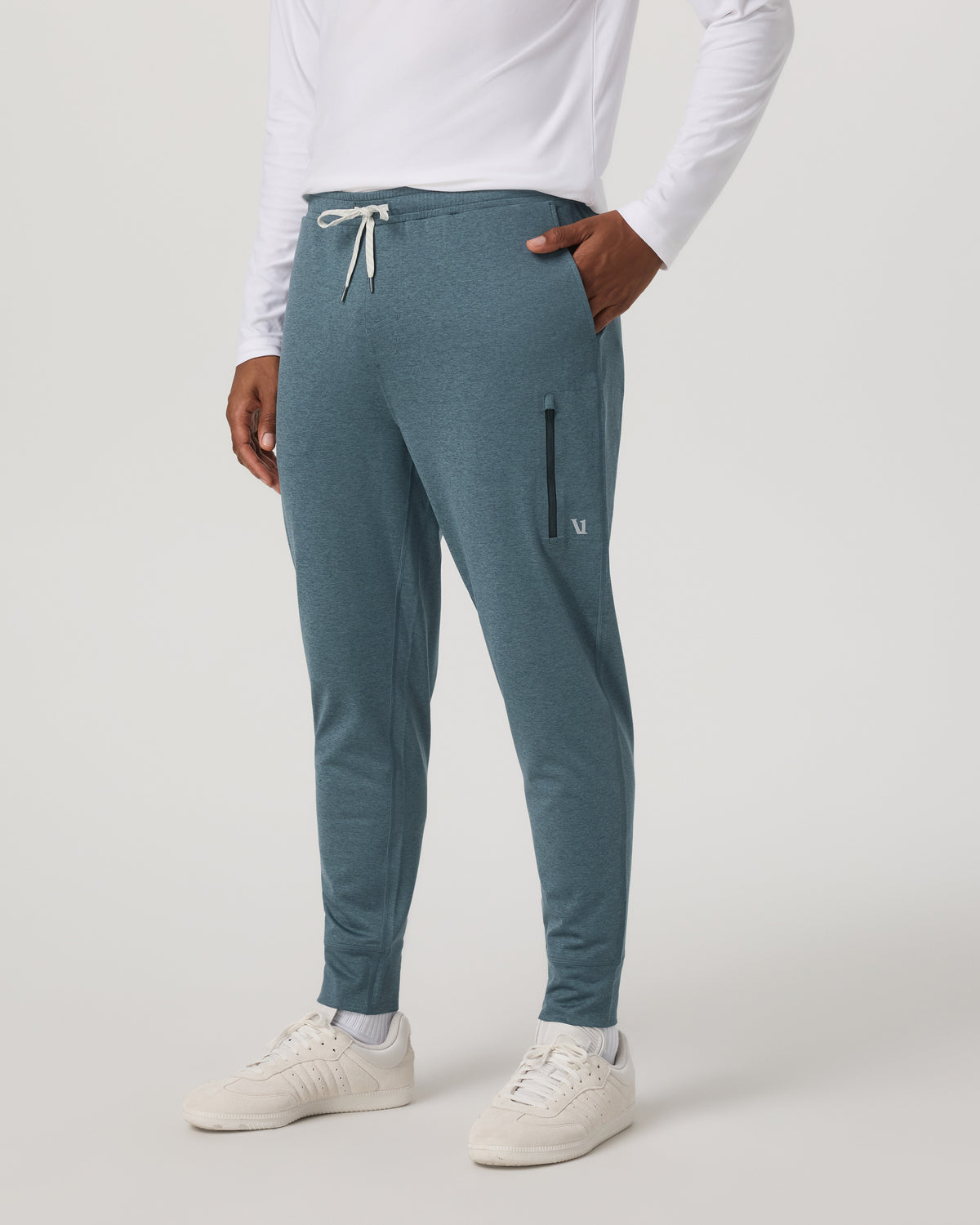 Sunday Performance Jogger 28" Blue Sea Heather Joggers | Vuori shop