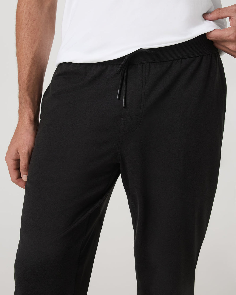 Men's Coronado Mixed Media Sweatpant 28" Black Heather | Vuori for sale