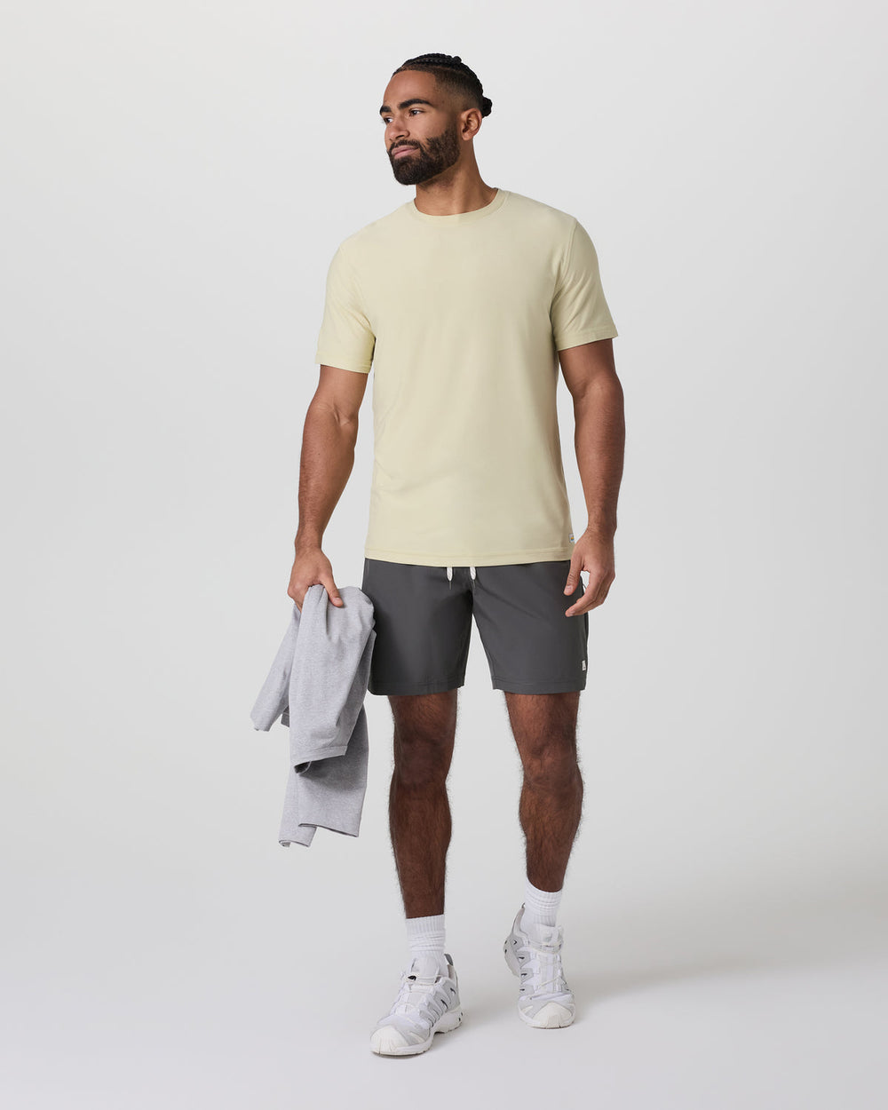 Banks Session Short 7" Dark Pewter | Vuori outlet