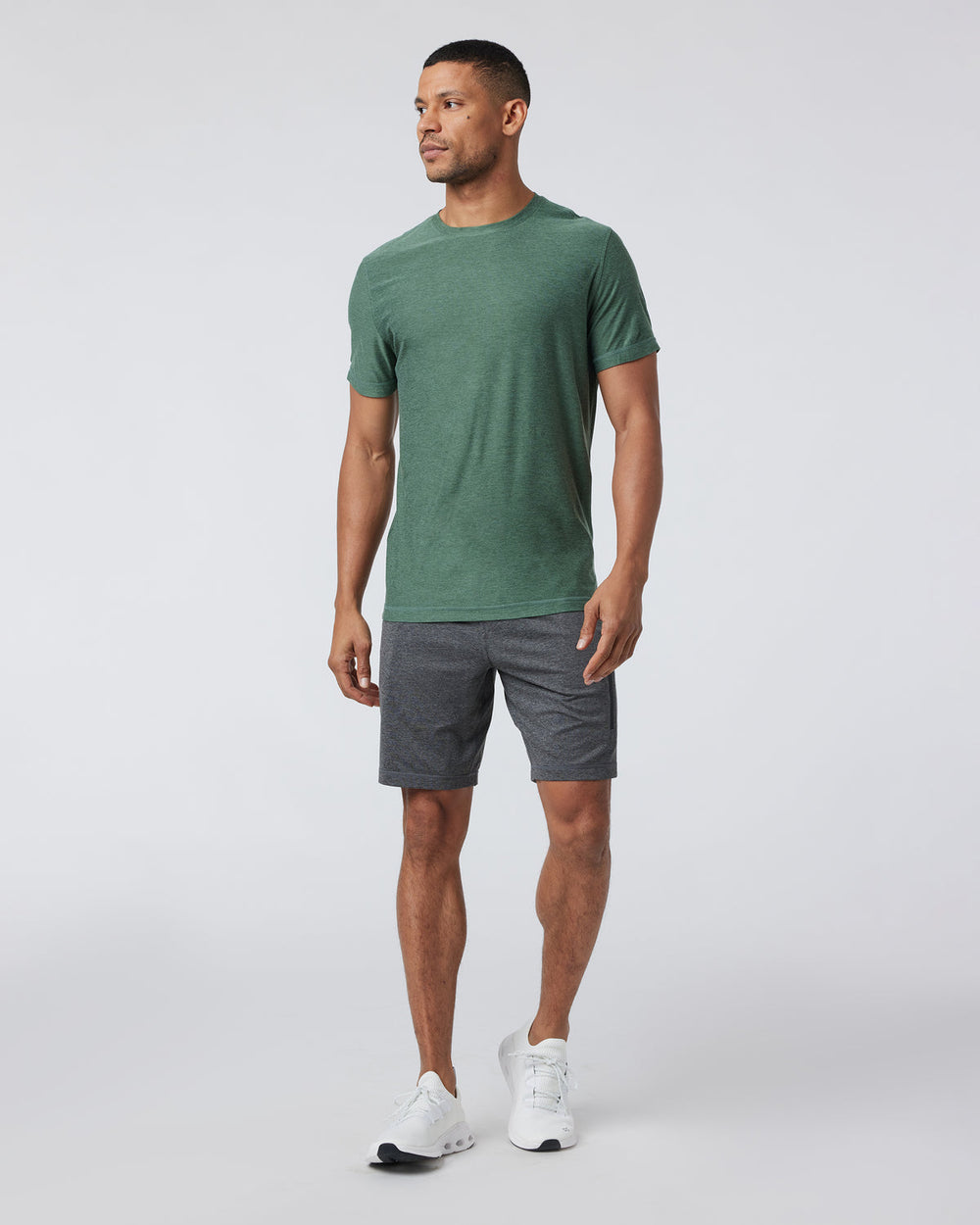 Sunday Performance Short Charcoal Heather | Vuori shop