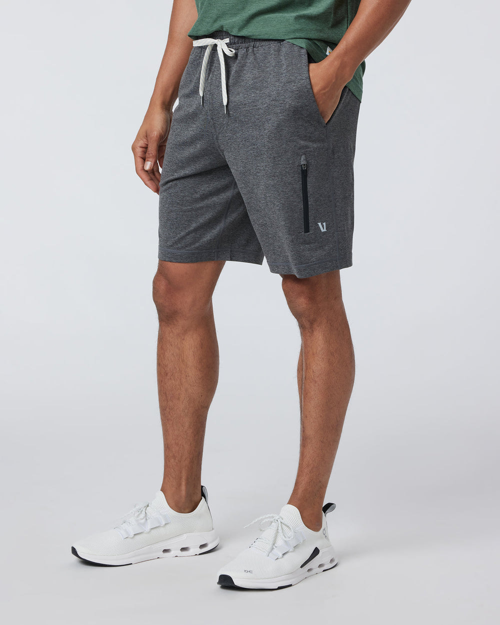 Sunday Performance Short Charcoal Heather | Vuori shop