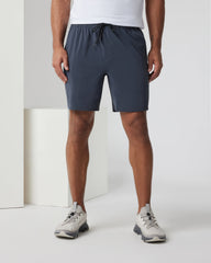 Elevate Kore Short Lined 7" Men's Navy Performance Shorts | Vuori shop