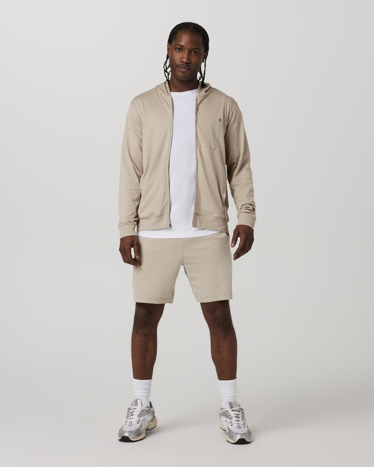 Ponto Performance Short 7" Men's Truffle Heather Shorts | Vuori shop