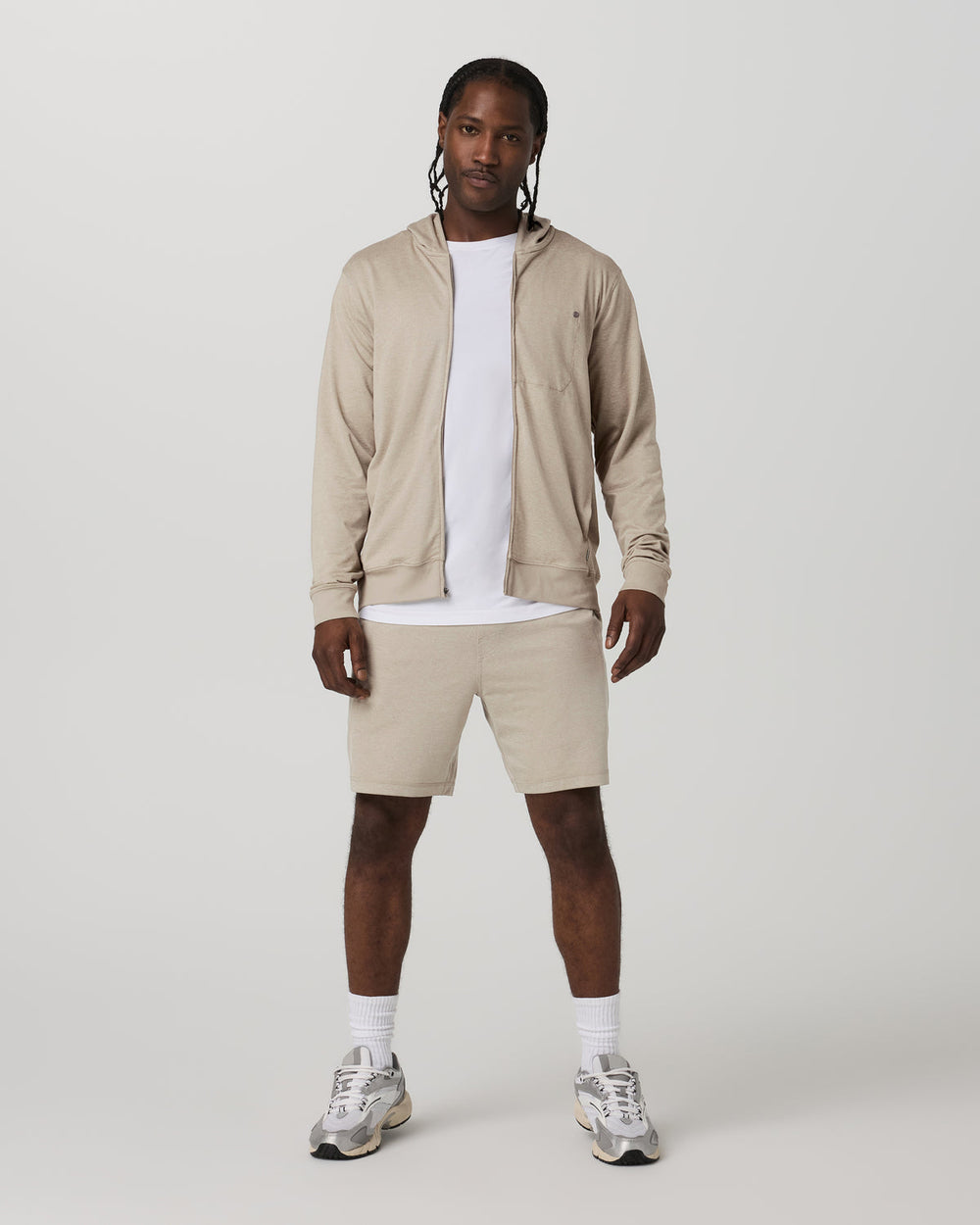 Ponto Performance Short 7" Men's Truffle Heather Shorts | Vuori shop