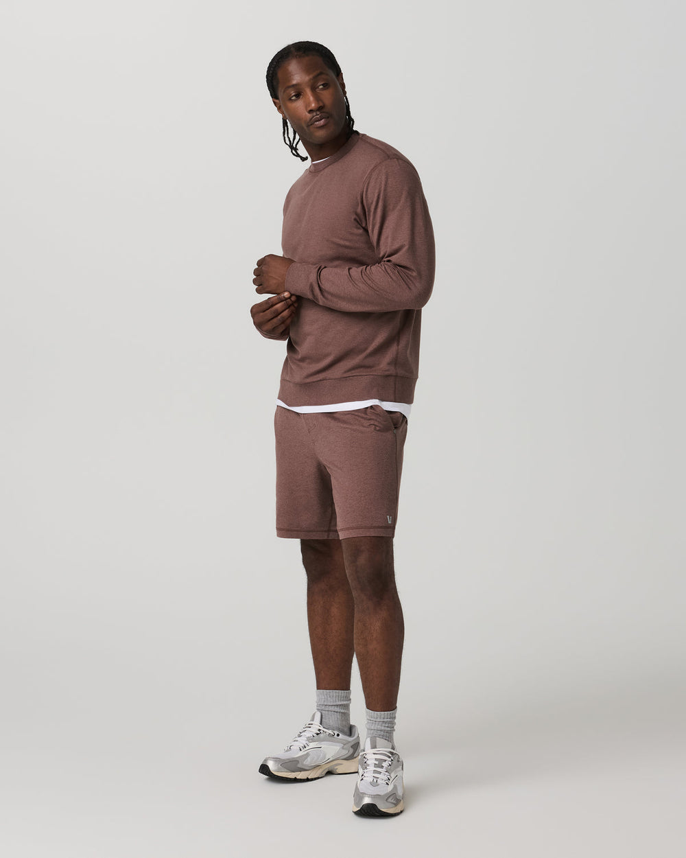 Ponto Performance Short 7" Men's Sable Heather Shorts | Vuori for sale