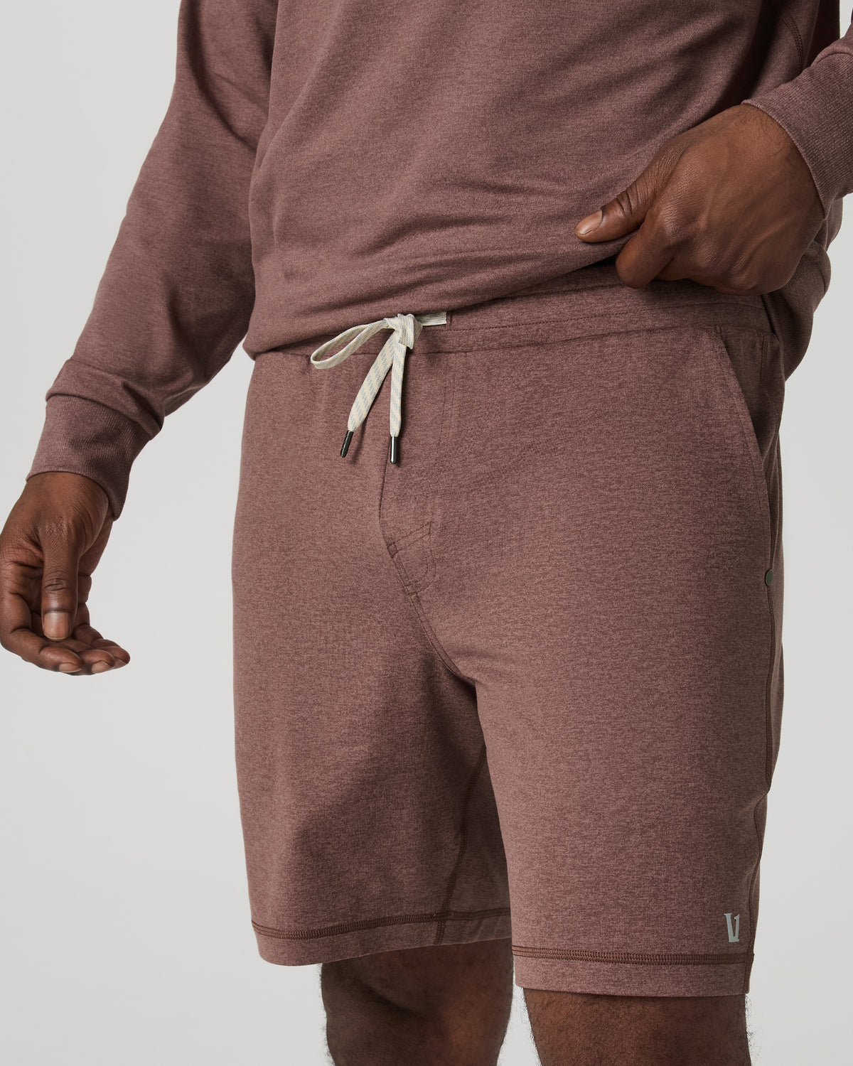 Ponto Performance Short 7" Men's Sable Heather Shorts | Vuori for sale