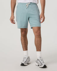 Men's Ponto Performance Short 7" Misty Blue Heather | Vuori for sale