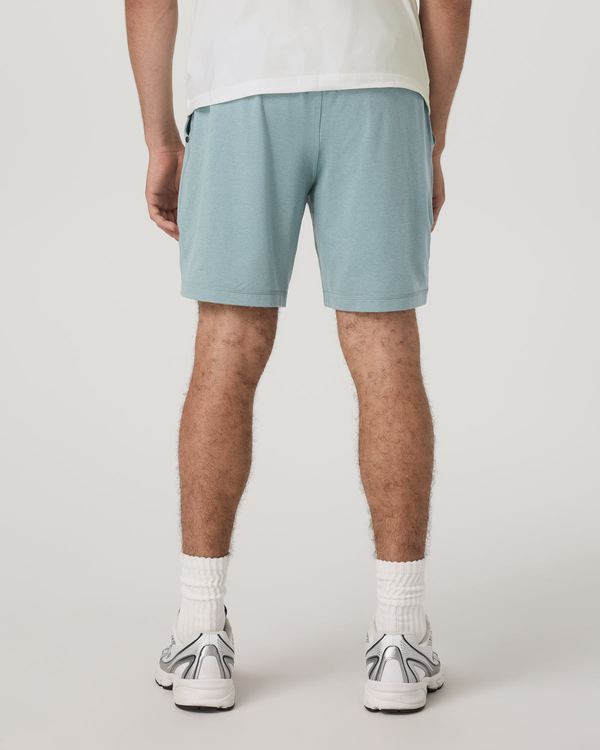 Men's Ponto Performance Short 7" Misty Blue Heather | Vuori for sale