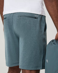 Men's Sunday Performance Short 8" Blue Sea Heather | Vuori shop