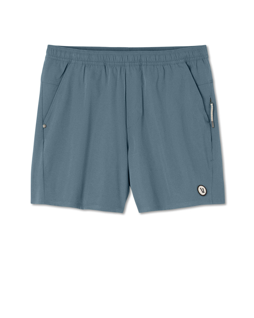 Maverick Volley Short Lined Men's Blue Sea Hybrid Shorts | Vuori shop