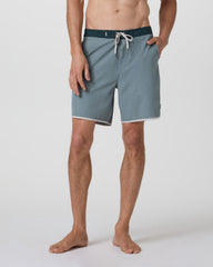 Cruise Boardshort Dusty Blue Linen Texture | Vuori for sale