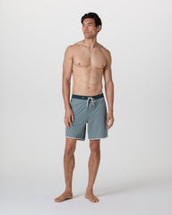 Cruise Boardshort Dusty Blue Linen Texture | Vuori for sale