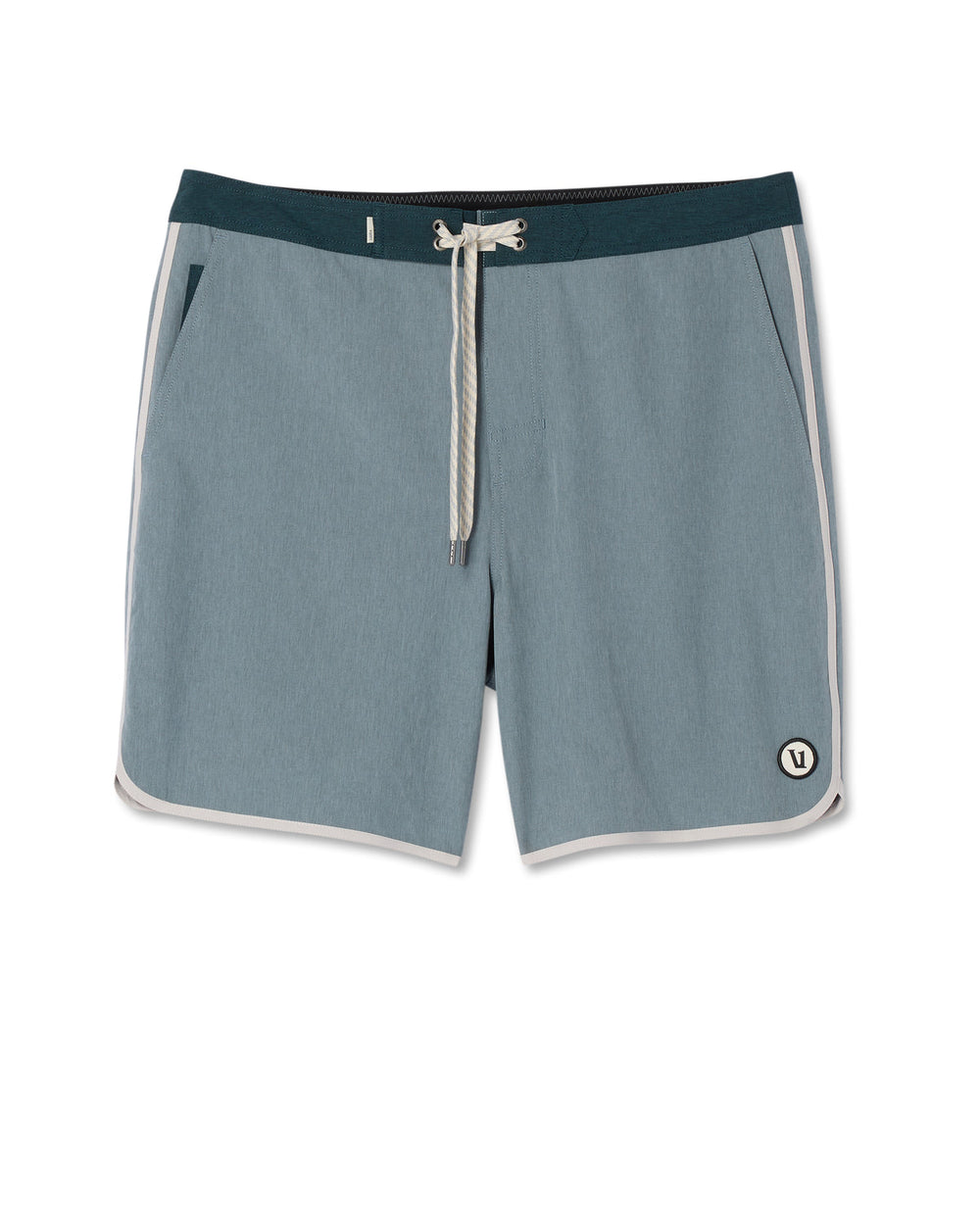 Cruise Boardshort Dusty Blue Linen Texture | Vuori for sale