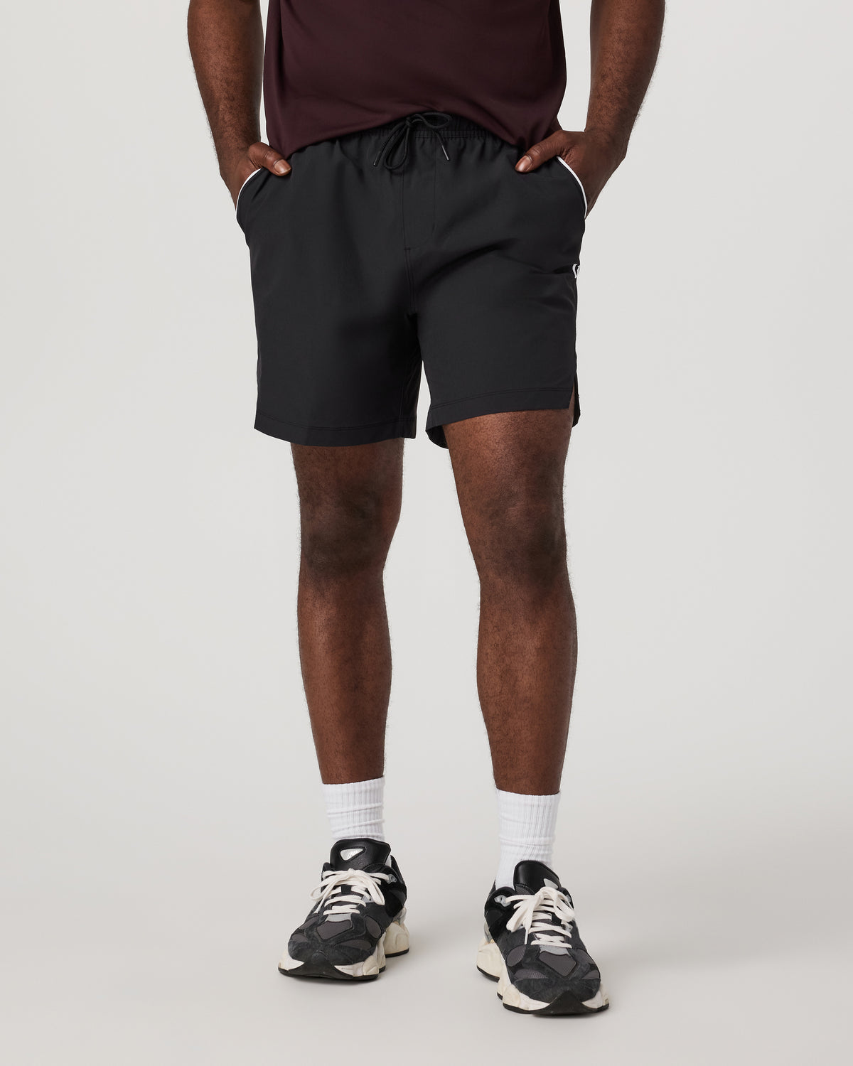 Crosscourt Short Unlined 7" Men's Black Tennis Shorts | Vuori discount