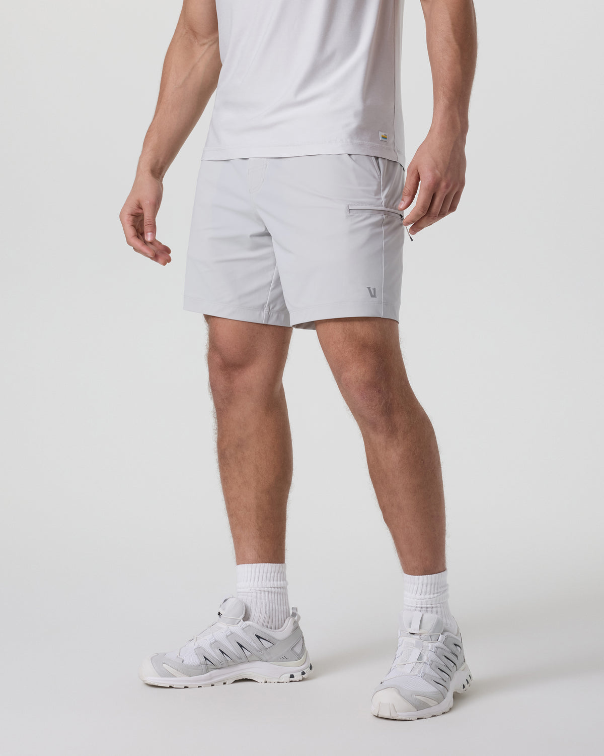 Fleet Sport Short Unlined Classic Fit 7" Sky Grey | Vuori shop