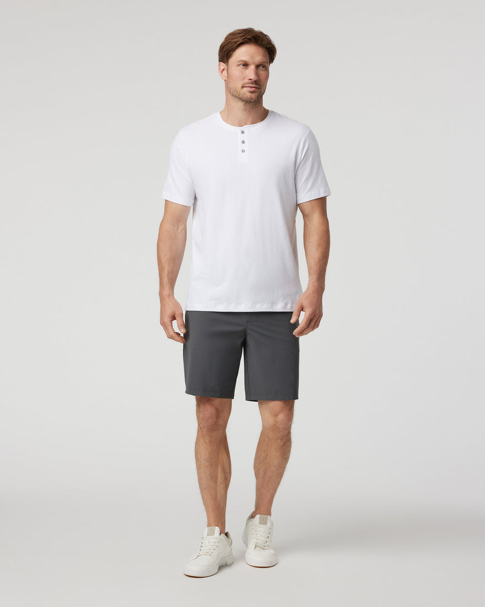 Fleet Chino Short 8" Men's Charcoal Shorts | Vuori for sale
