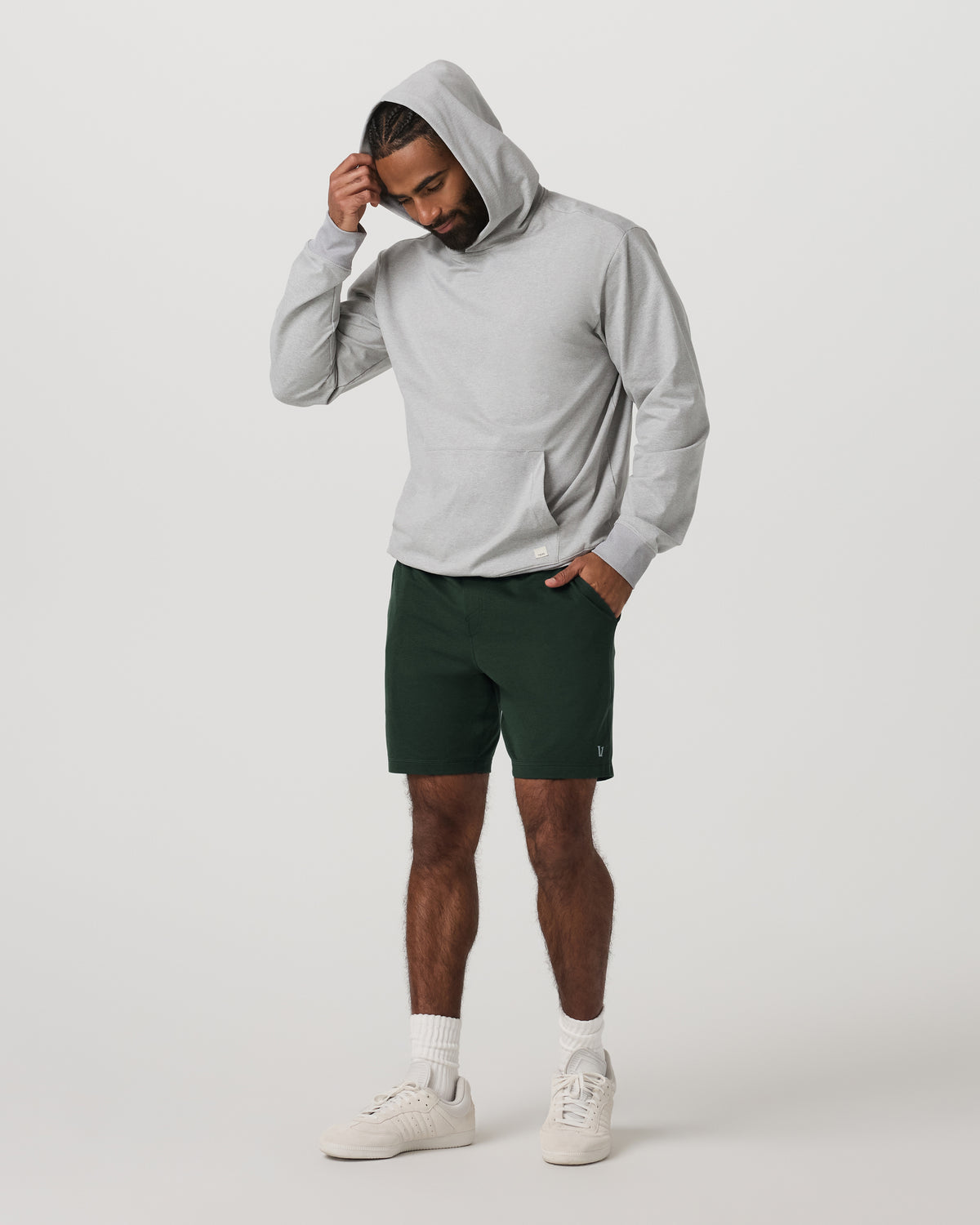 Ponto Performance Short 7" Men's Spruce Heather Shorts | Vuori outlet