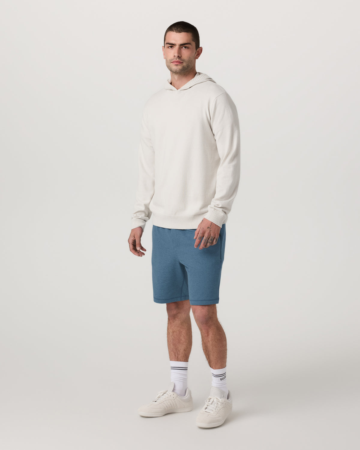 Coronado Short 8" Men's Pool Blue Heather Lounge Short | Vuori shop