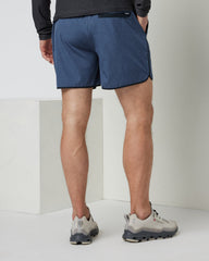 Banks Short 5" Azure Linen Texture | Vuori discount