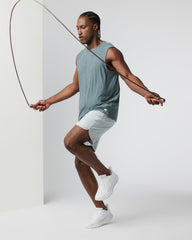 Banks Short Sky Grey Linen Texture Active Shorts | Vuori onsale