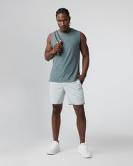 Banks Short Sky Grey Linen Texture Active Shorts | Vuori onsale