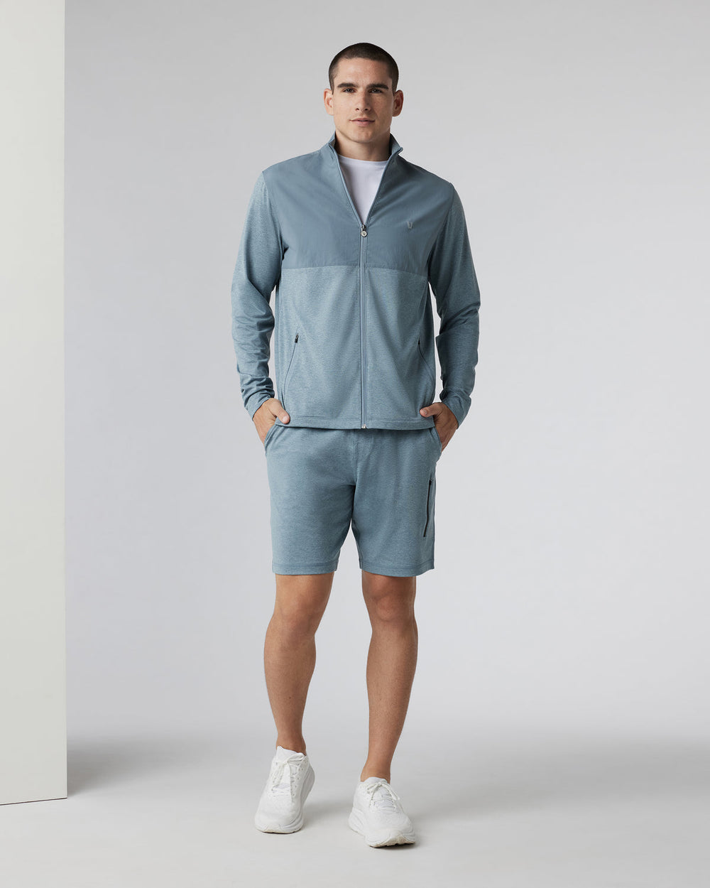 Sunday Performance Short 8.5" Dusty Blue Heather | Vuori shop