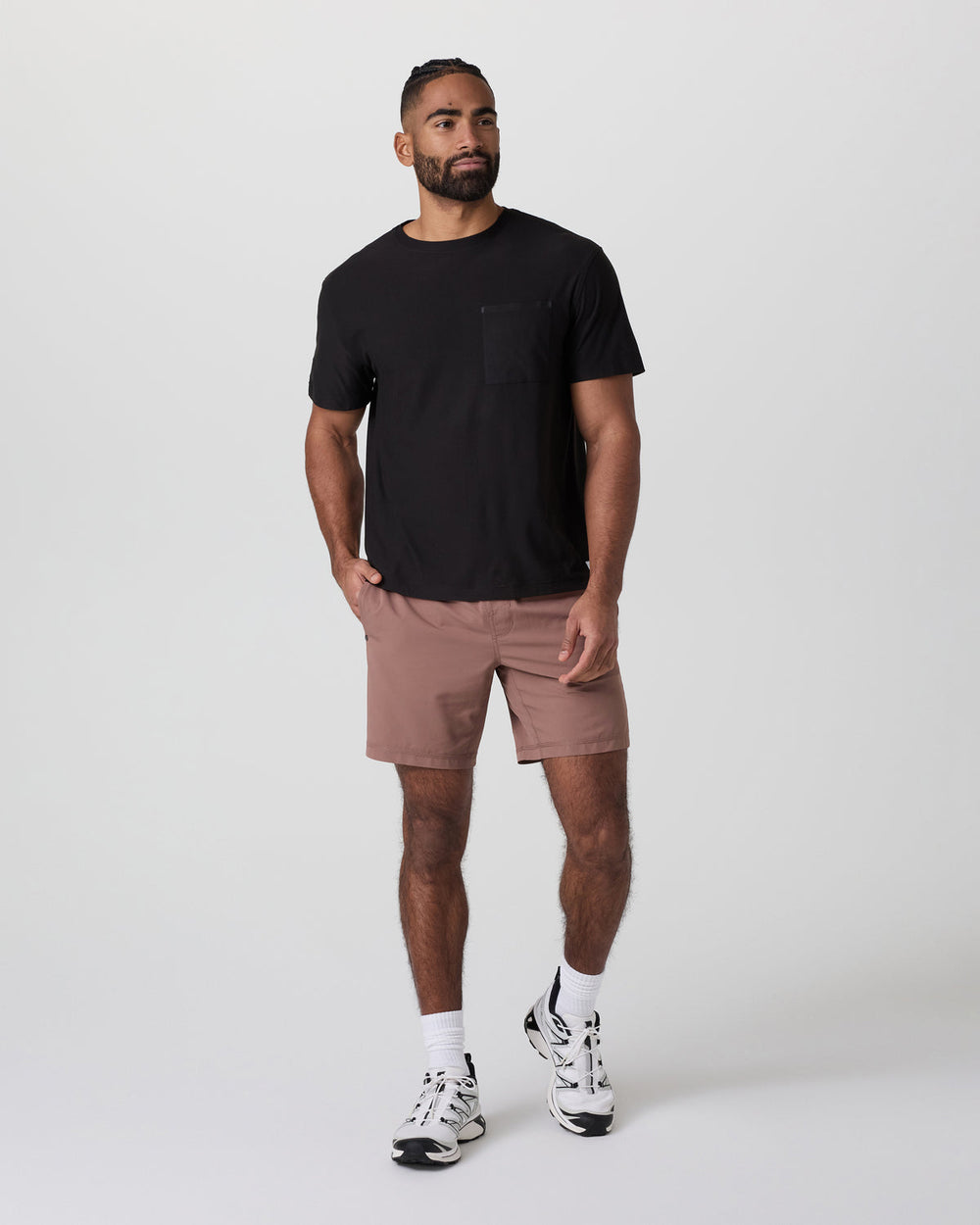 Kore Short X2 Lined Classic Fit 7" Sedona Brown/Salt/Amethyst Grey | Vuori onsale