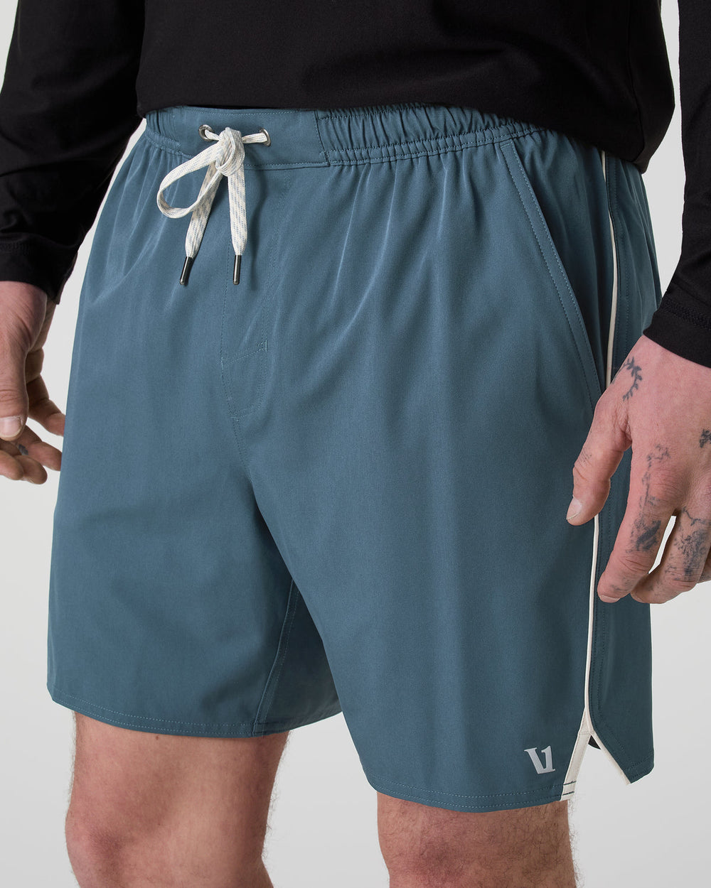 Trail Short 2.0 Pacific/Heather Grey Running Shorts | Vuori for sale