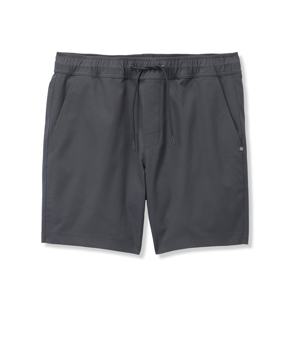 Cascade Crinkle Elastic Waist Short Classic Fit 8" Charcoal | Vuori sale