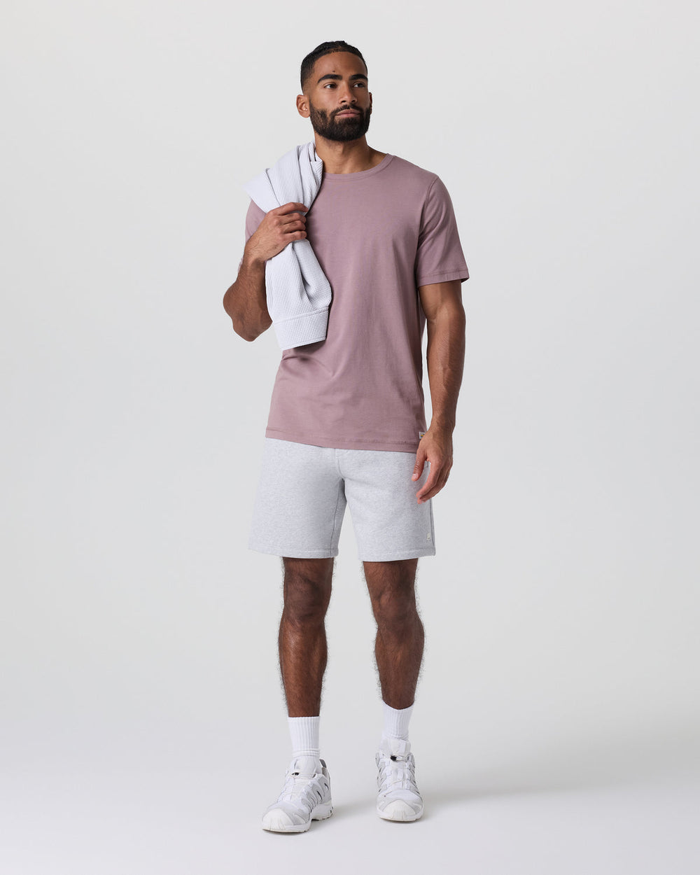 Seaside Short Classic Fit 8" Light Heather Grey | Vuori onsale