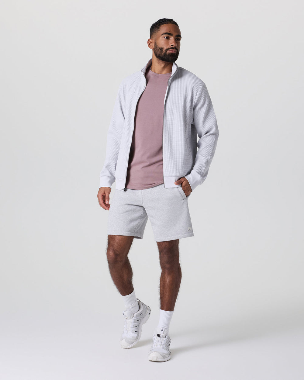 Seaside Short Classic Fit 8" Light Heather Grey | Vuori onsale