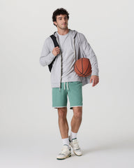 Banks Short Hedge Green Linen Texture | Vuori online