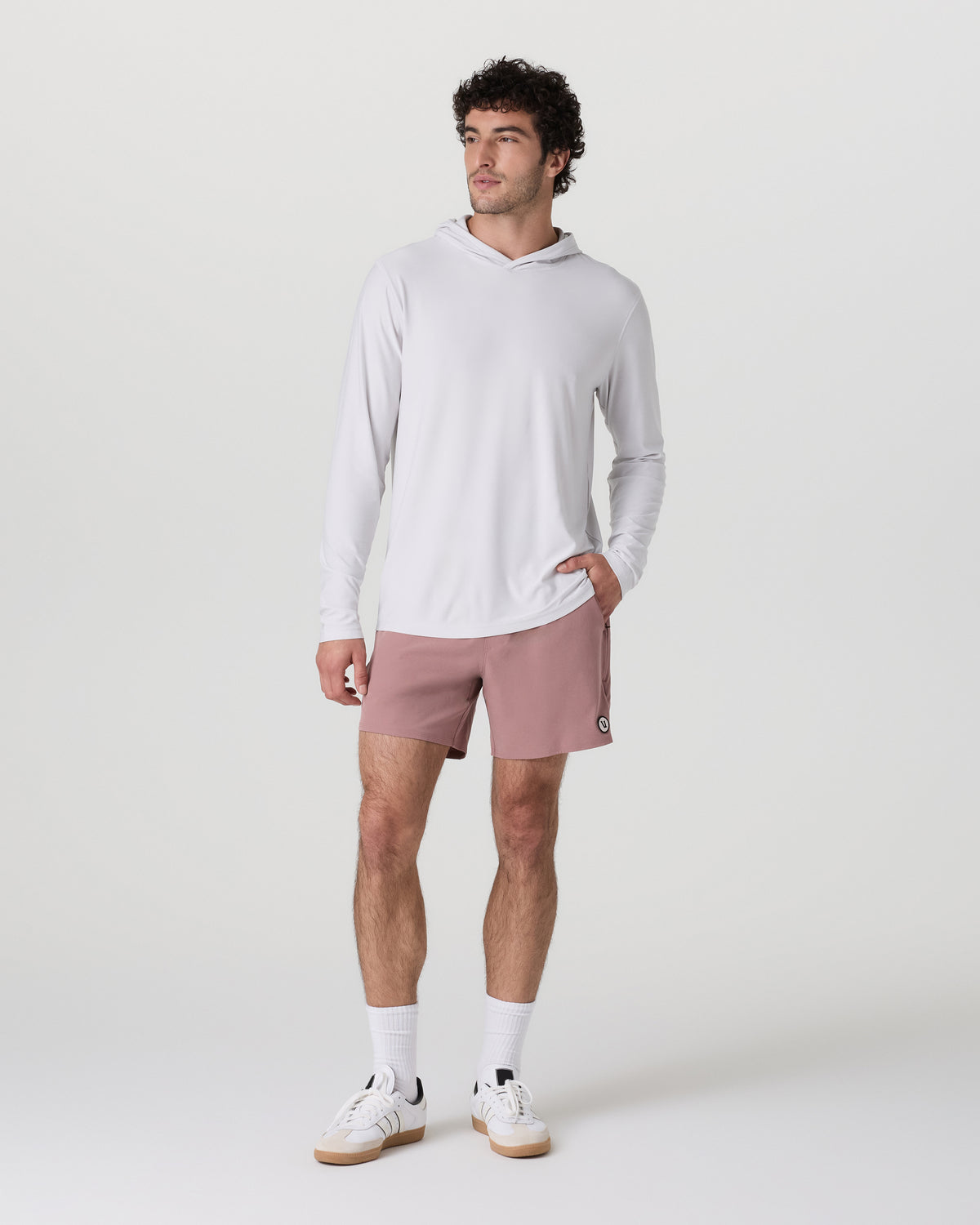 Maverick Volley Short Men's Zion Rose Hybrid Shorts | Vuori for sale
