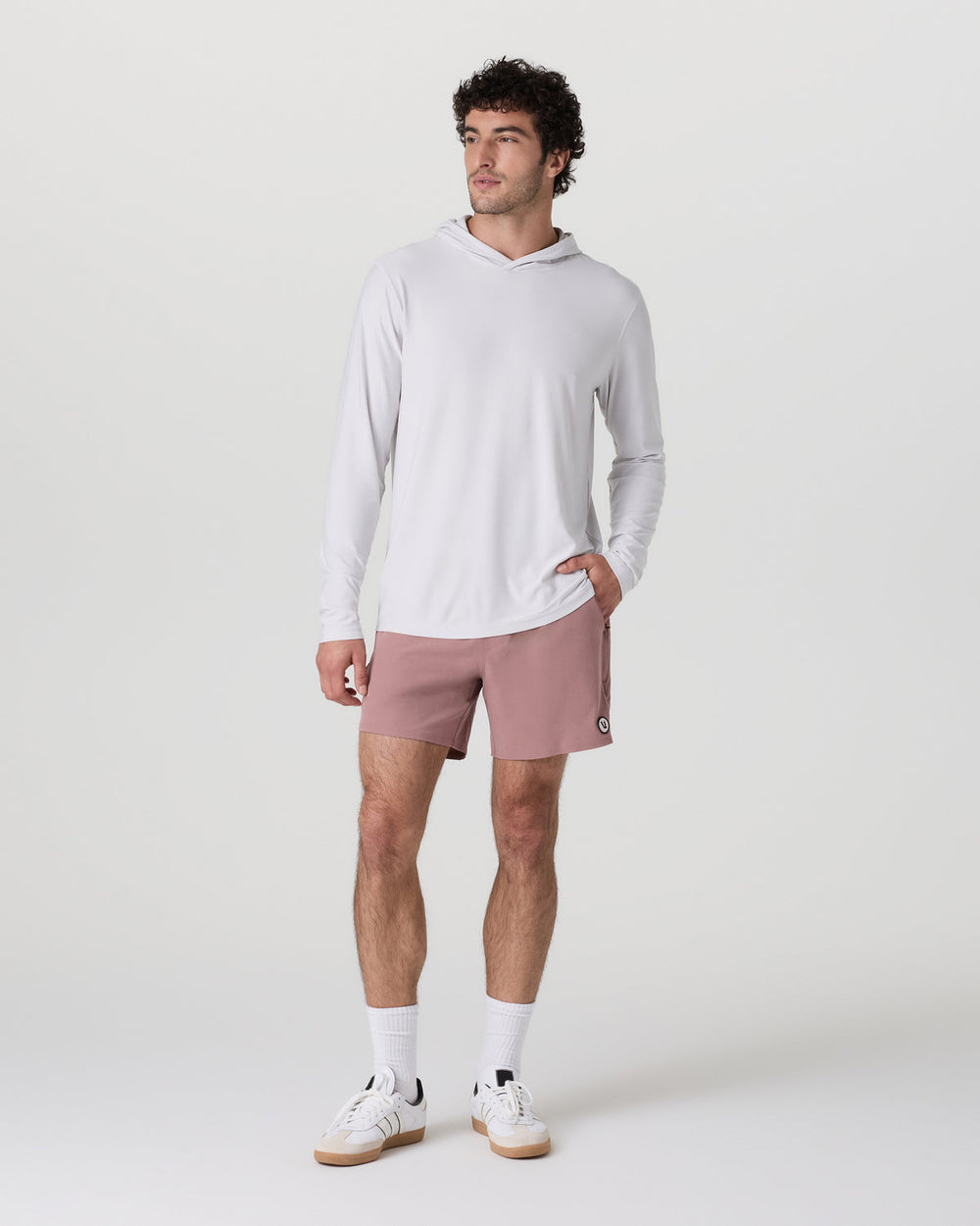 Maverick Volley Short Men's Zion Rose Hybrid Shorts | Vuori for sale