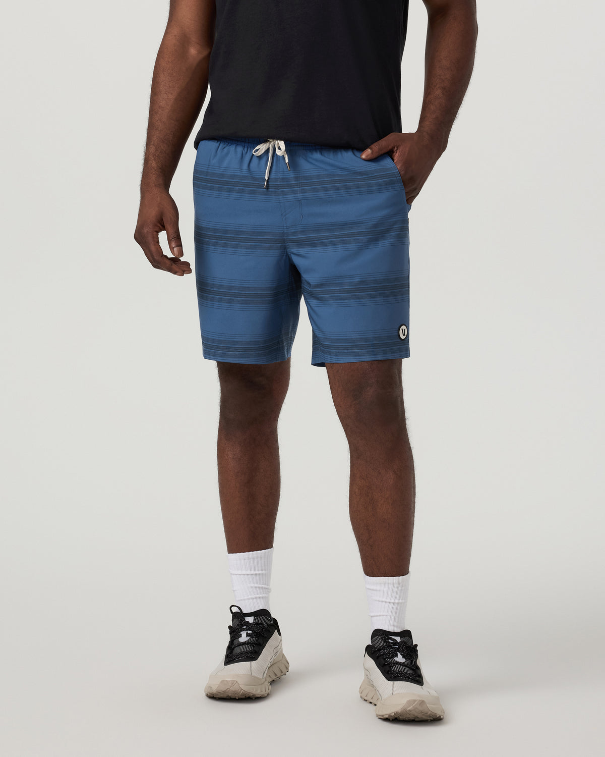 Kore Short Lined 7" Sea Gradient Stripe Athletic Shorts | Vuori discount