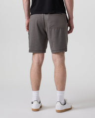 Sunday Performance Utility Short Classic Fit 8" Warm Grey Heather | Vuori outlet