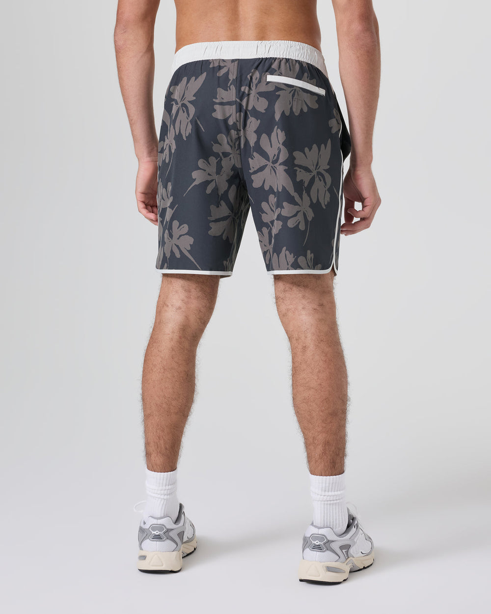 Banks Short Dark Pewter Plumeria Athletic Shorts | Vuori sale