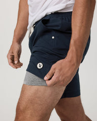 Kore Everyday Short Lined 7" Men's Classic Fit Ink Shorts | Vuori onsale