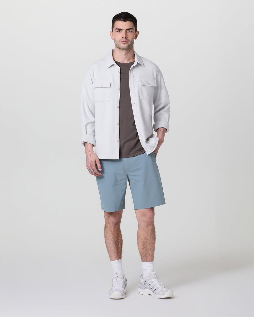 Meta Short 8" Dusty Blue Chino Shorts | Vuori discount