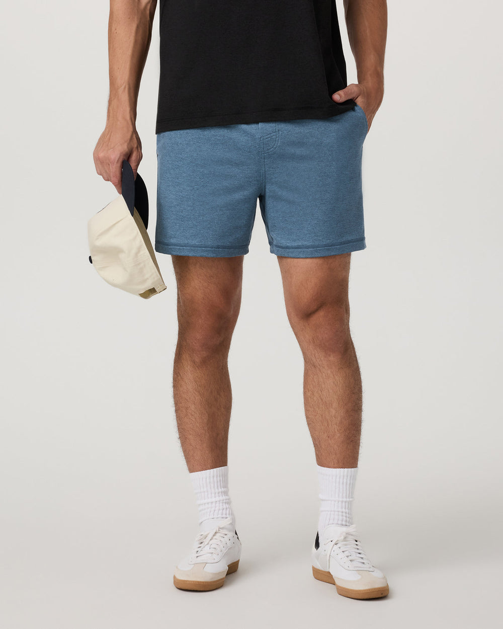 Coronado Short 5" Men's Pool Blue Heather Lounge Shorts | Vuori outlet