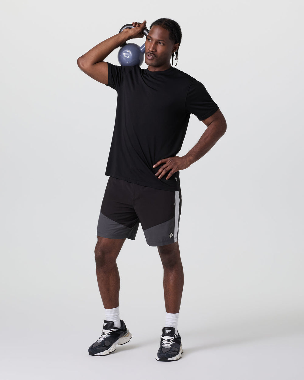 Kore Short X1 Lined Classic Fit 7" Black/Dark Pewter/Salt | Vuori onsale
