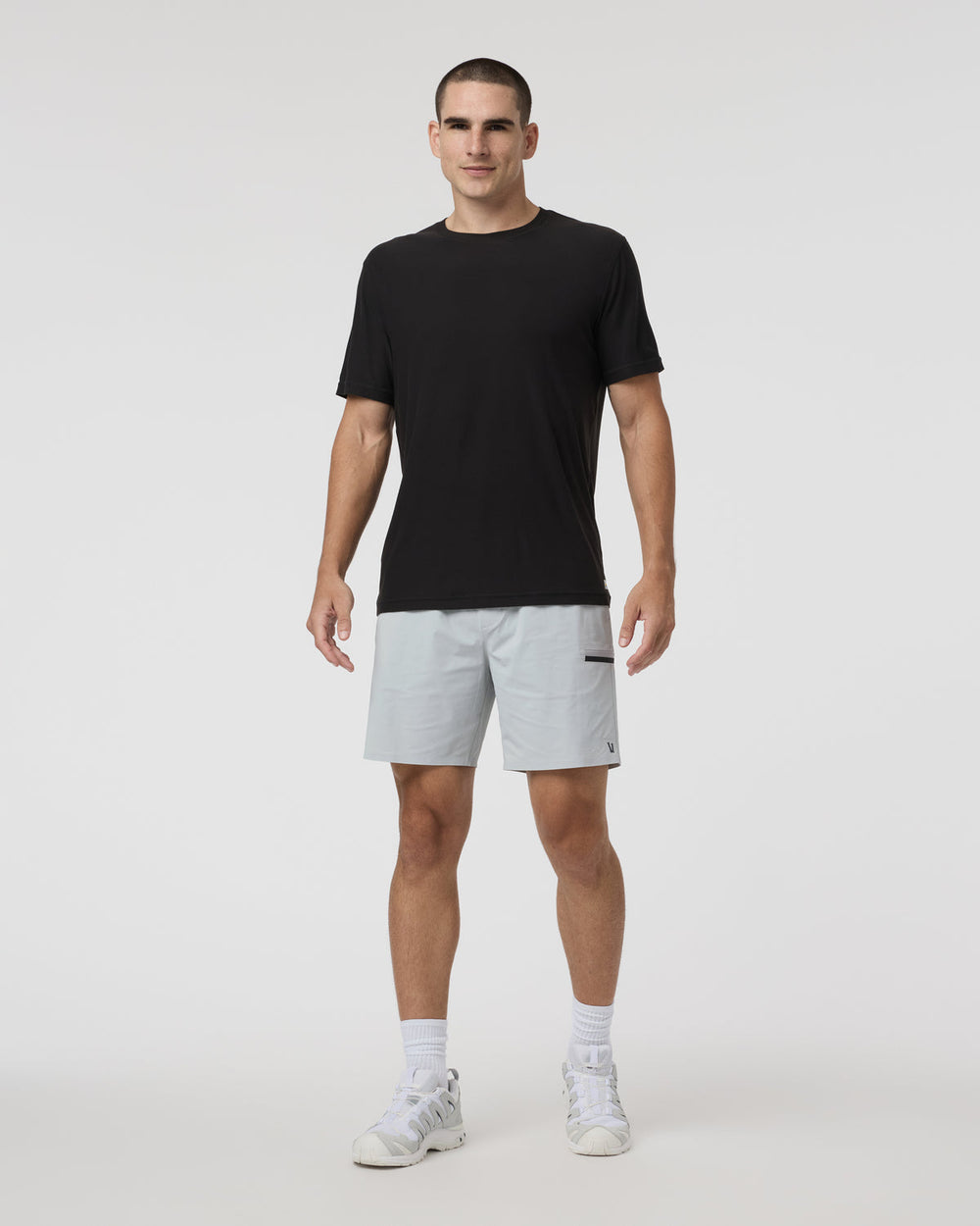 Grafton Short Lined Classic Fit 7" Sky Grey | Vuori for sale
