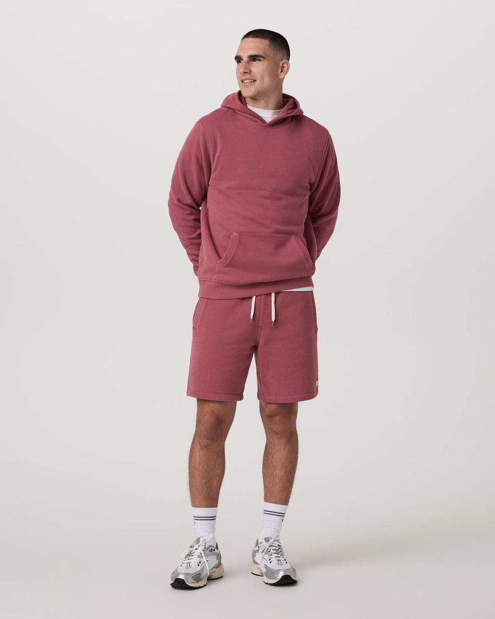 Seaside Short 8" Relaxed Men's Berry Lounge Shorts | Vuori onsale