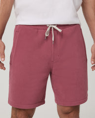 Seaside Short 8" Relaxed Men's Berry Lounge Shorts | Vuori onsale