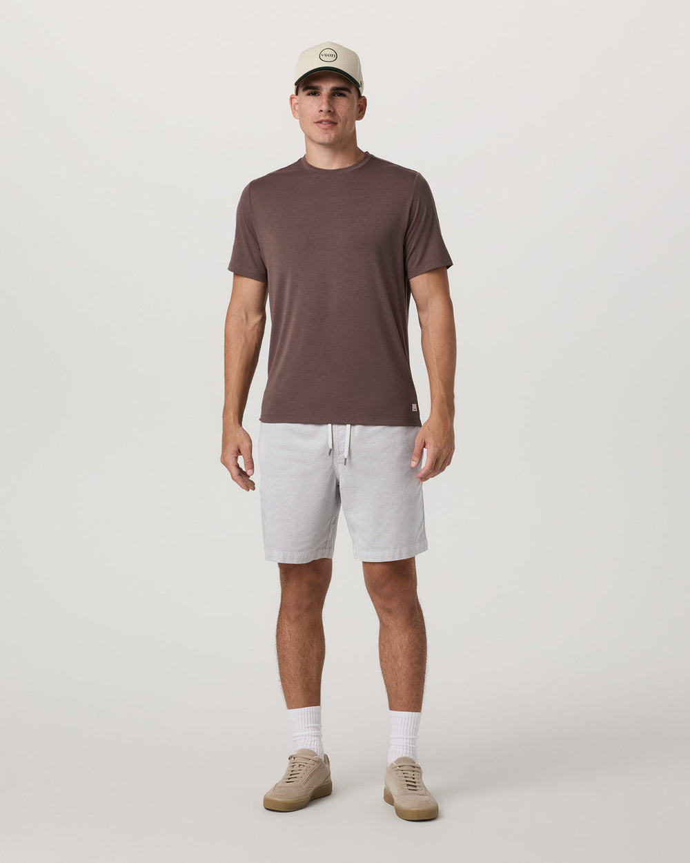 Optimist Elastic Waist Short 8" Men's Amethyst Grey Short | Vuori online