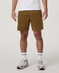 Optimist Elastic Waist Short 8" Men's Rum Relaxed Shorts | Vuori for sale