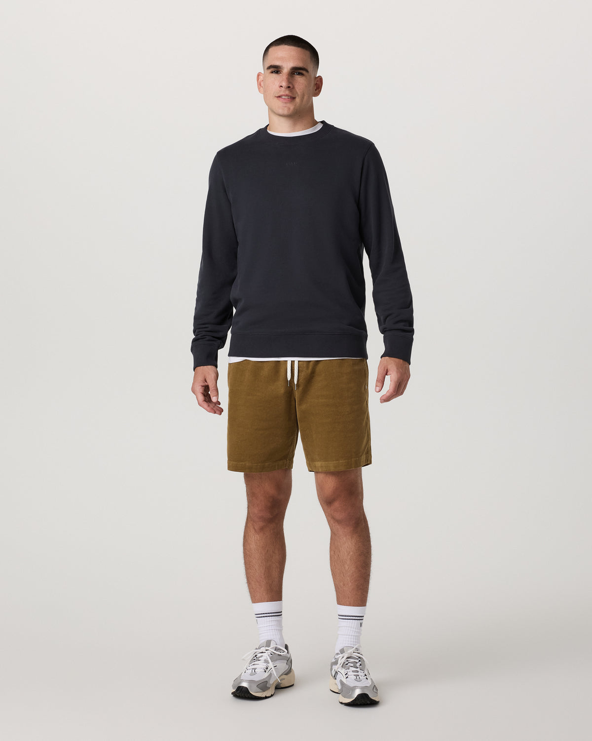 Optimist Elastic Waist Short 8" Men's Rum Relaxed Shorts | Vuori for sale