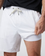 Kore Short Lined 7" Men's White Athletic Shorts | Vuori shop