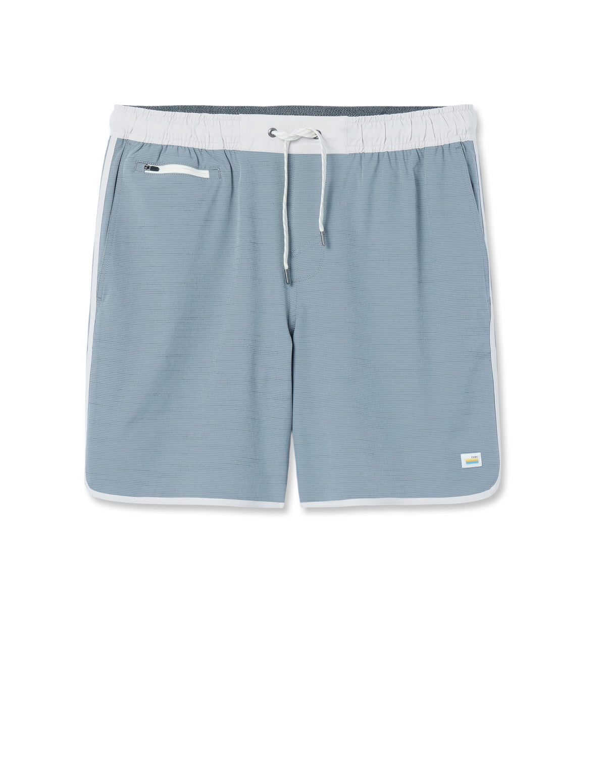 Banks Short Dusty Blue Slub Stripe Athletic Shorts | Vuori sale